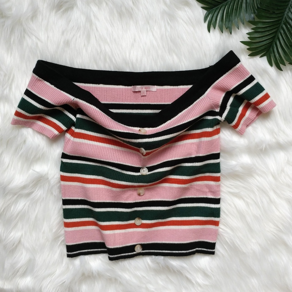 Lottie Moss Off Shoulder Top Medium